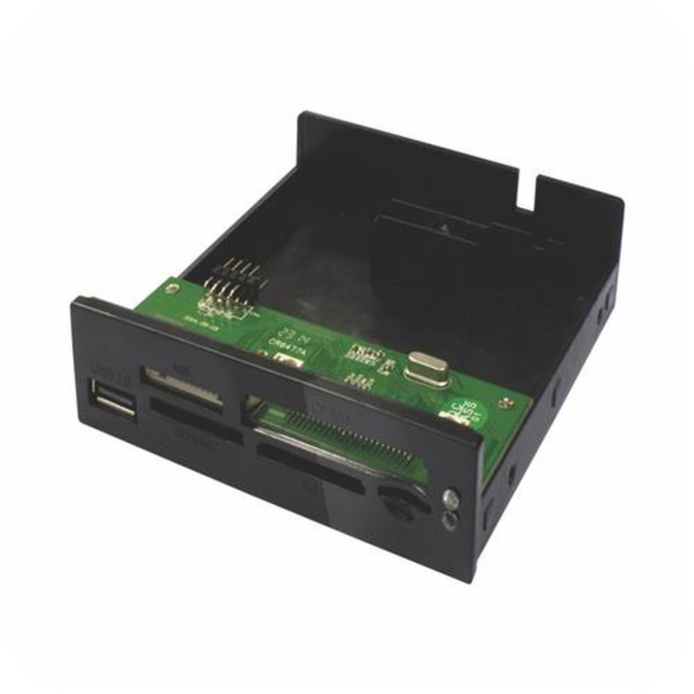 Leitor de Cartão Interno Preto Fosco Com USB 2.0 Modelo AC-F3221 K-Mex
