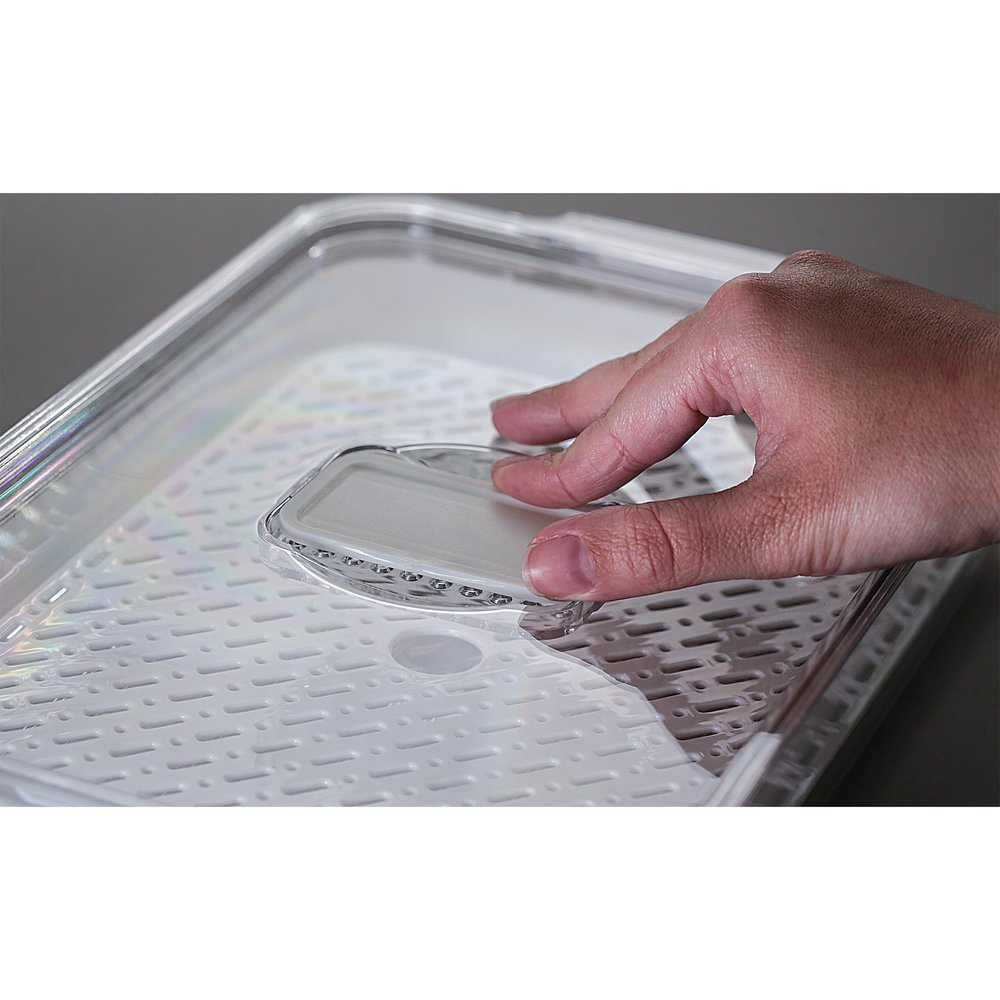 Organizador Geladeira Com Escorredor 32x16,5x5,5c
