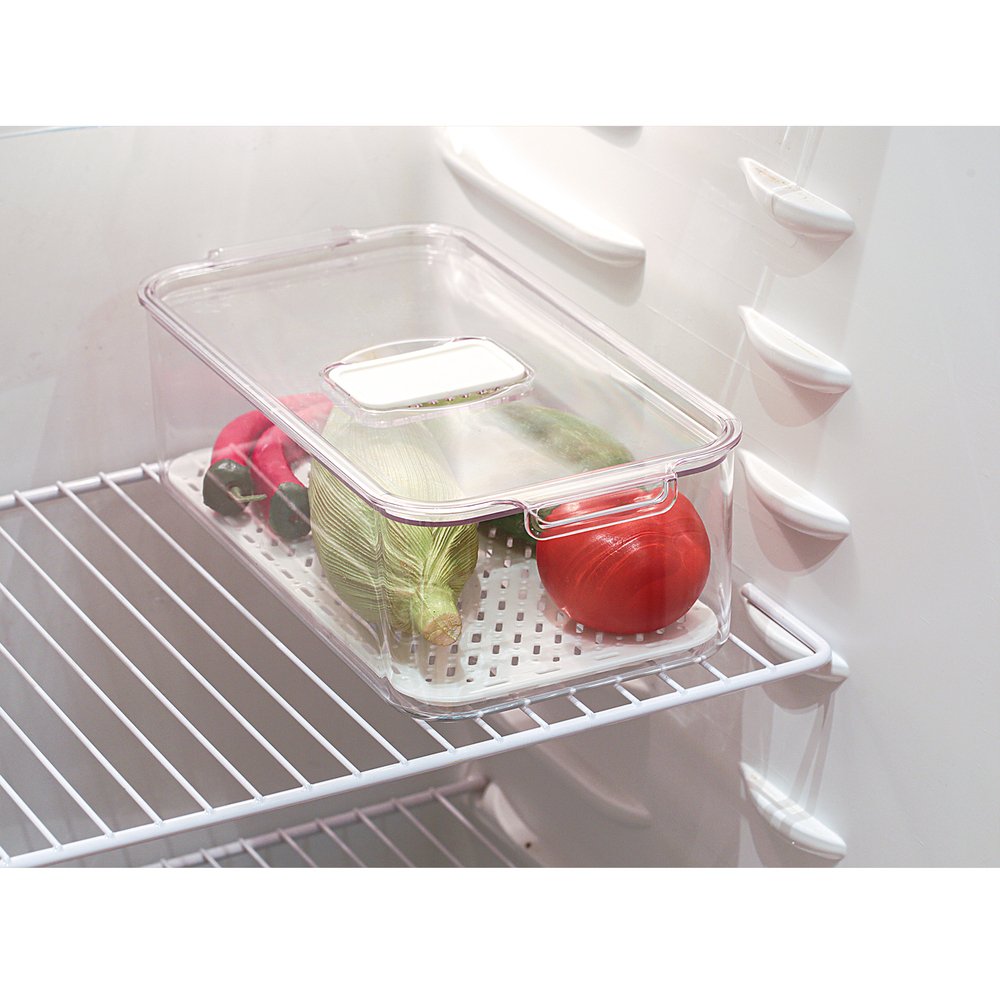 Organizador Geladeira Com Escorredor 32x16,5x10cm