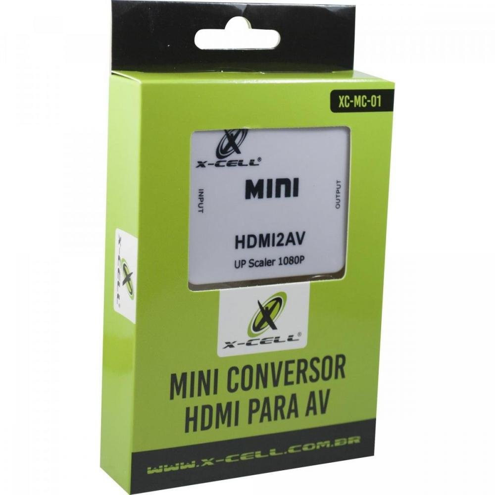 Mini Conversor Hdmi x Av Xc-mc-01 Flex