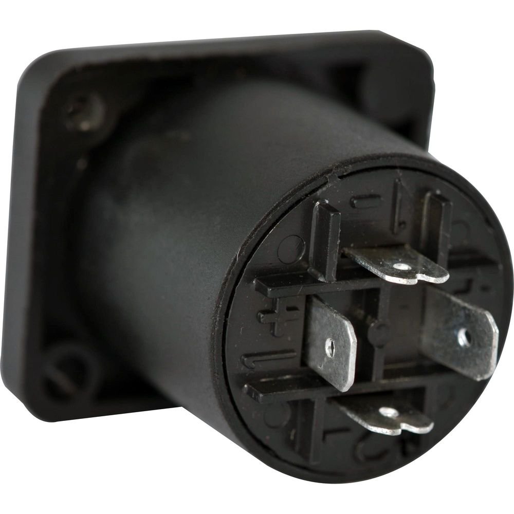 Conector Speakon Fêmea Plástico 4 Vias Genérico