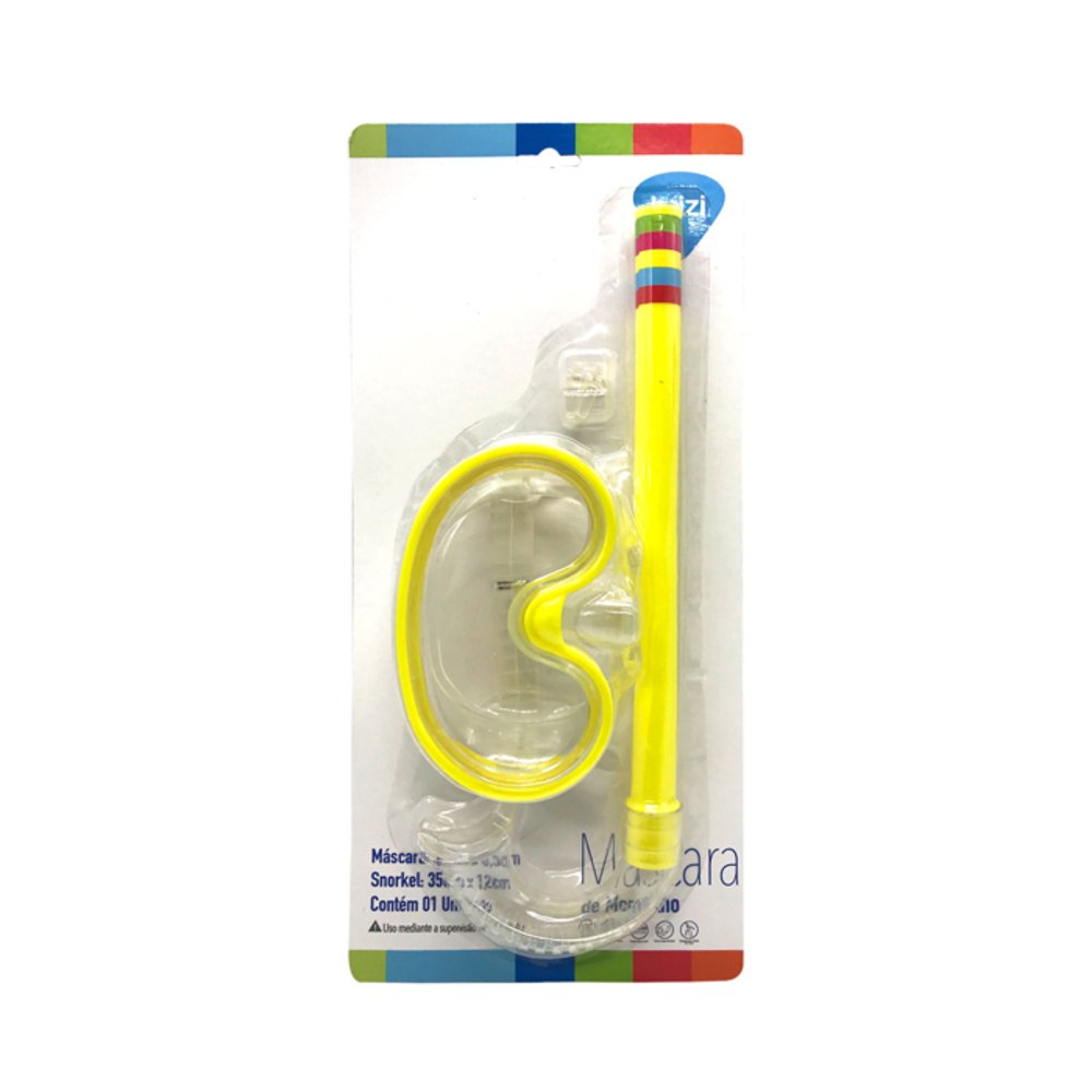 Máscara De Mergulho e Snorkel Infantil