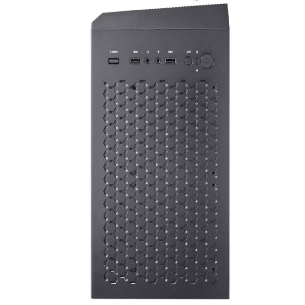 Gabinete Gamer K-MEX KRATOS II, RGB, Mid Tower, Lateral de Acrilico, ATX, mATX, ITX, Preto