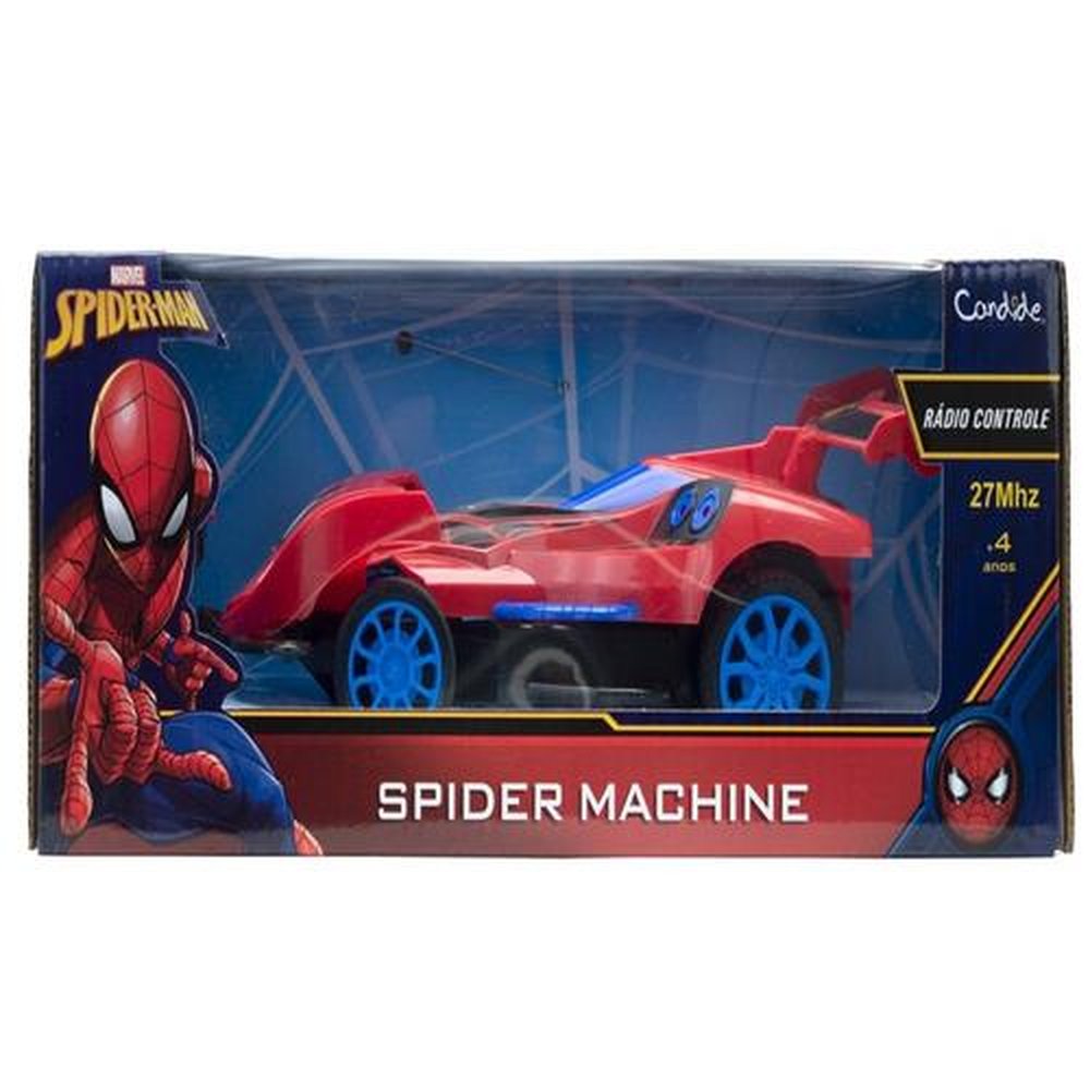 Veiculo Spider Machine Radio Controle 3 Funções Spider Man