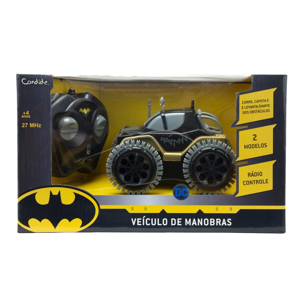 Veículo Batman de Manobras Controle Remoto 3 Funções