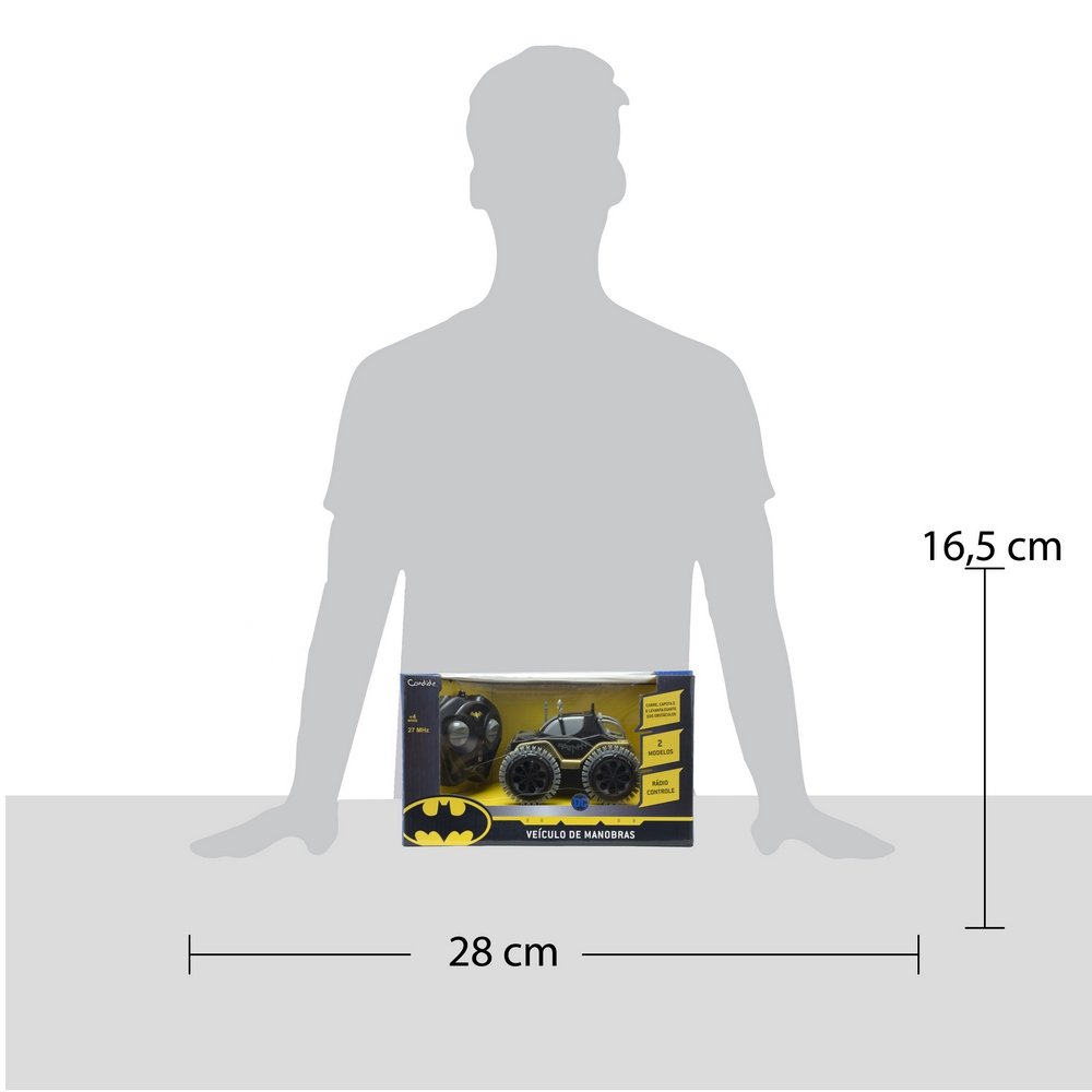 Veículo Batman de Manobras Controle Remoto 3 Funções
