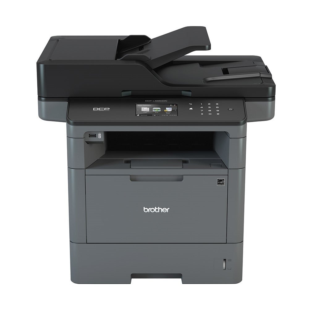 Multifuncional Brother DCPL5652DN Laser, Monocromática, USB 2.0, Ethernet, Duplex, ADF, Preto, 110V