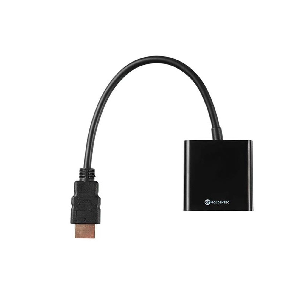 Adaptador HDMI para VGA 25cm Preto | Goldentec