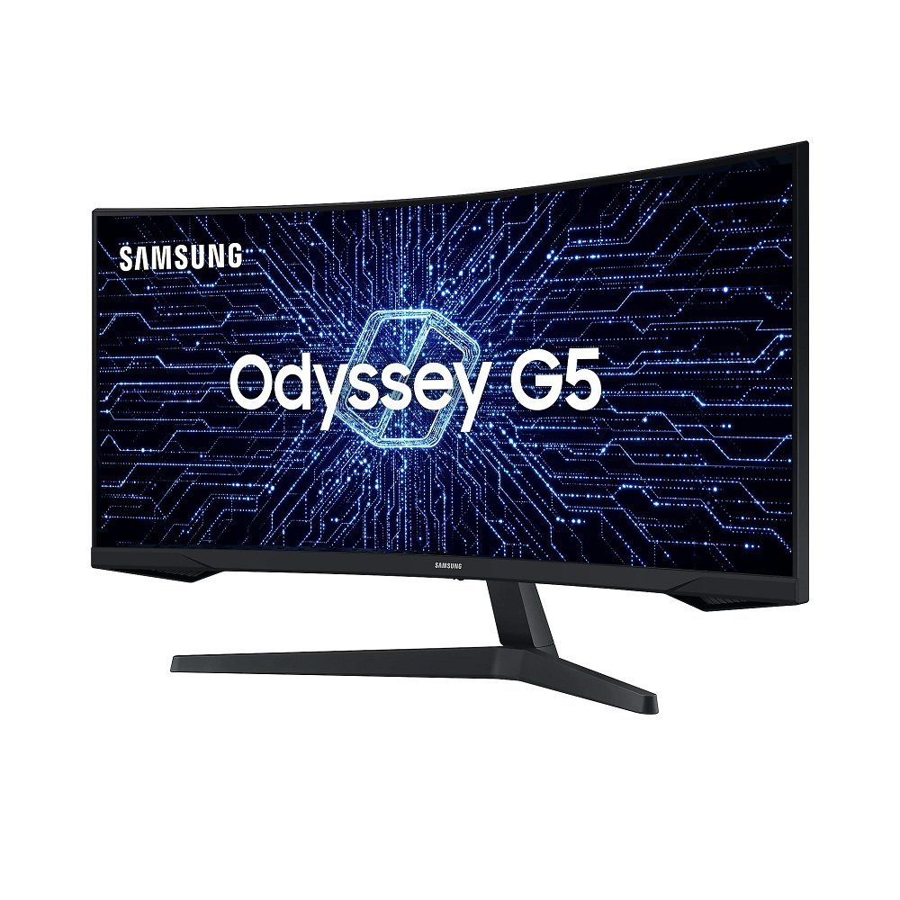 Monitor Gamer Samsung Odyssey G5 34" Va, Curvo, 165Hz, 1Ms, 2K Qhd, Freesync Premium, Hdr10, Hdmi/Displayport - Lc34g55twwlxzd