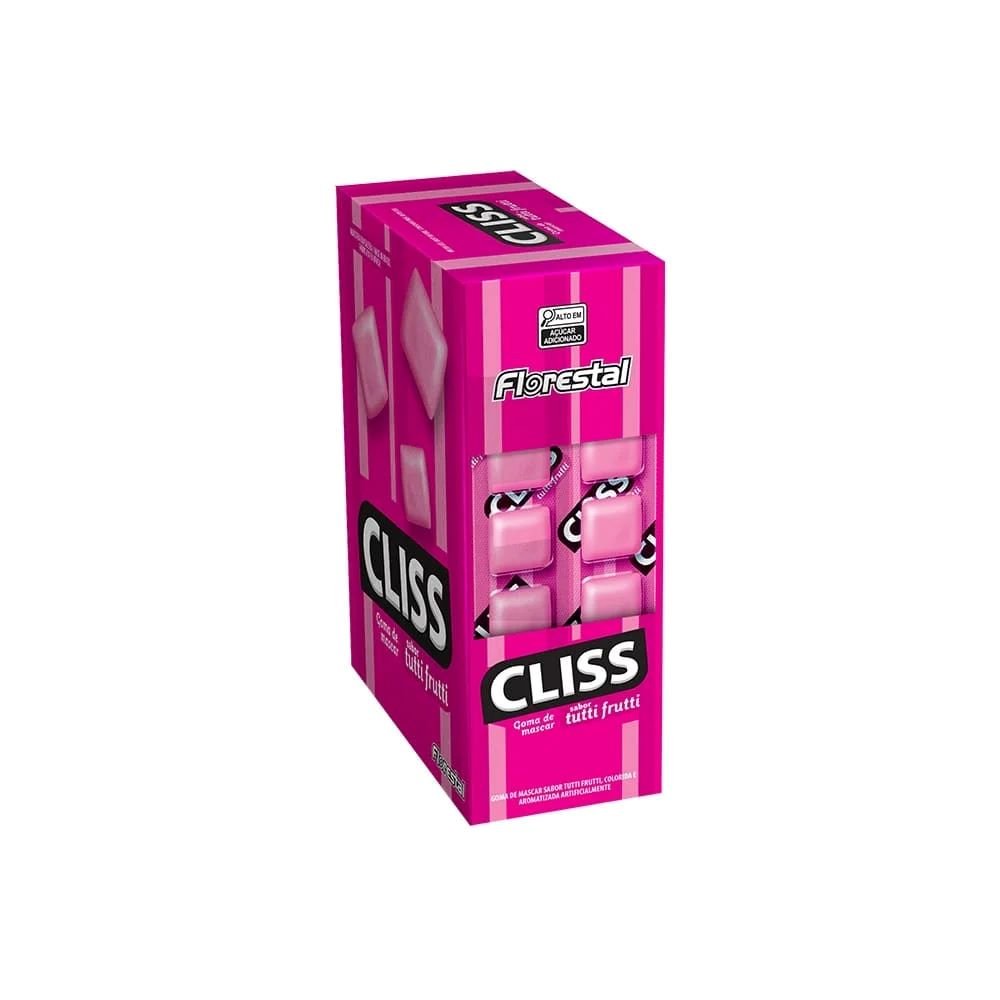 Chiclete Cliss Tutti-Frutti 201g - Caixa com 24 Display