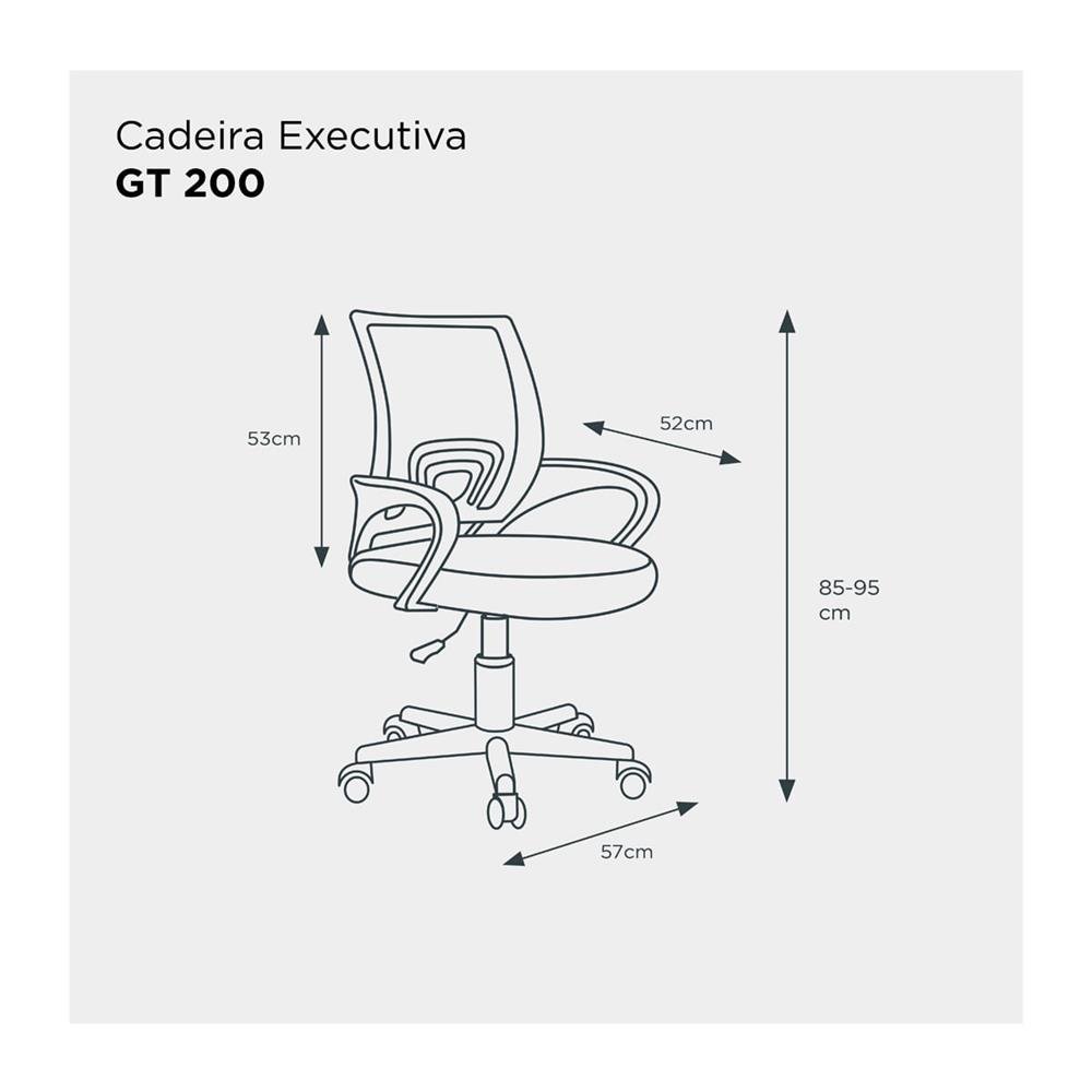Cadeira de Escritório Executiva GT 200 | Goldentec