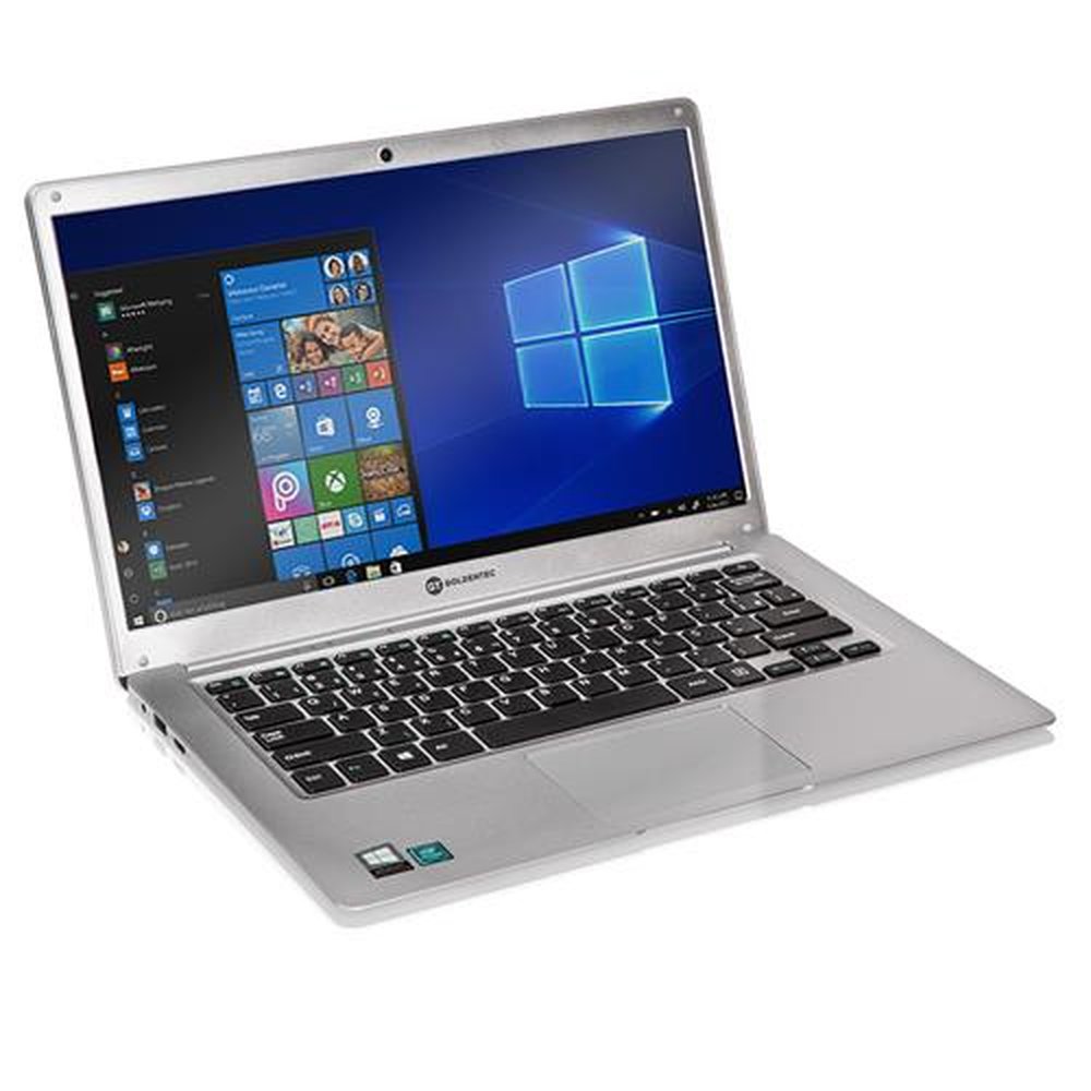 Notebook GT Silver Intel Dual-Core 4GB SSD 64GB 14" Windows 10