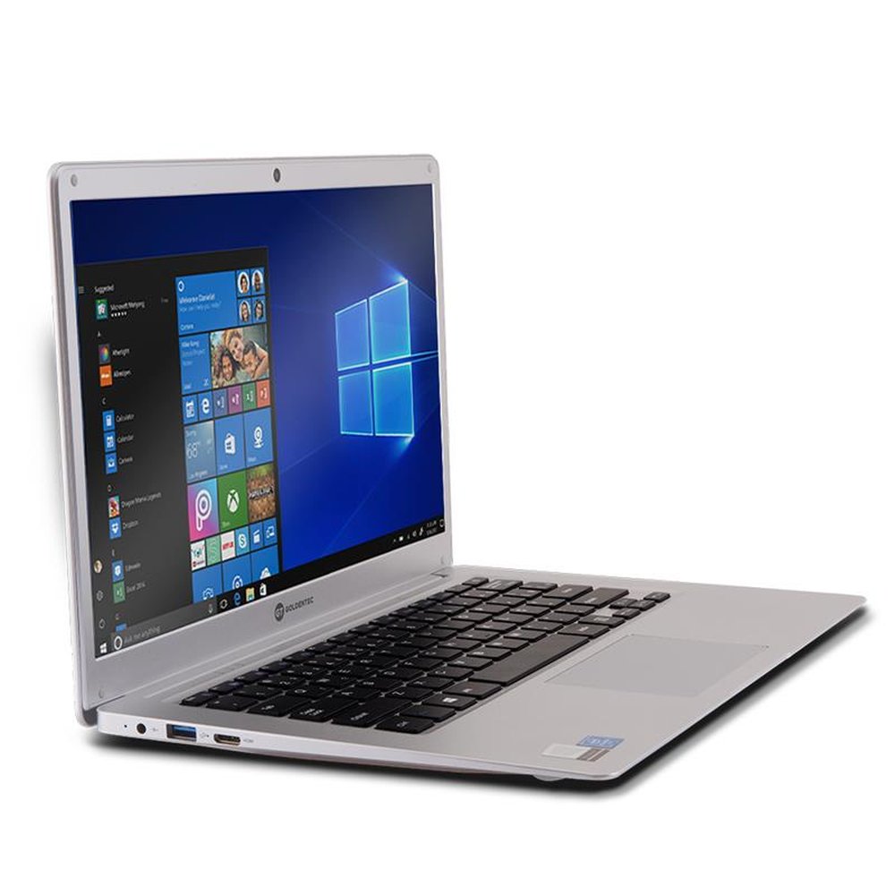 Notebook GT Silver Intel Dual-Core 4GB SSD 64GB 14" Windows 10