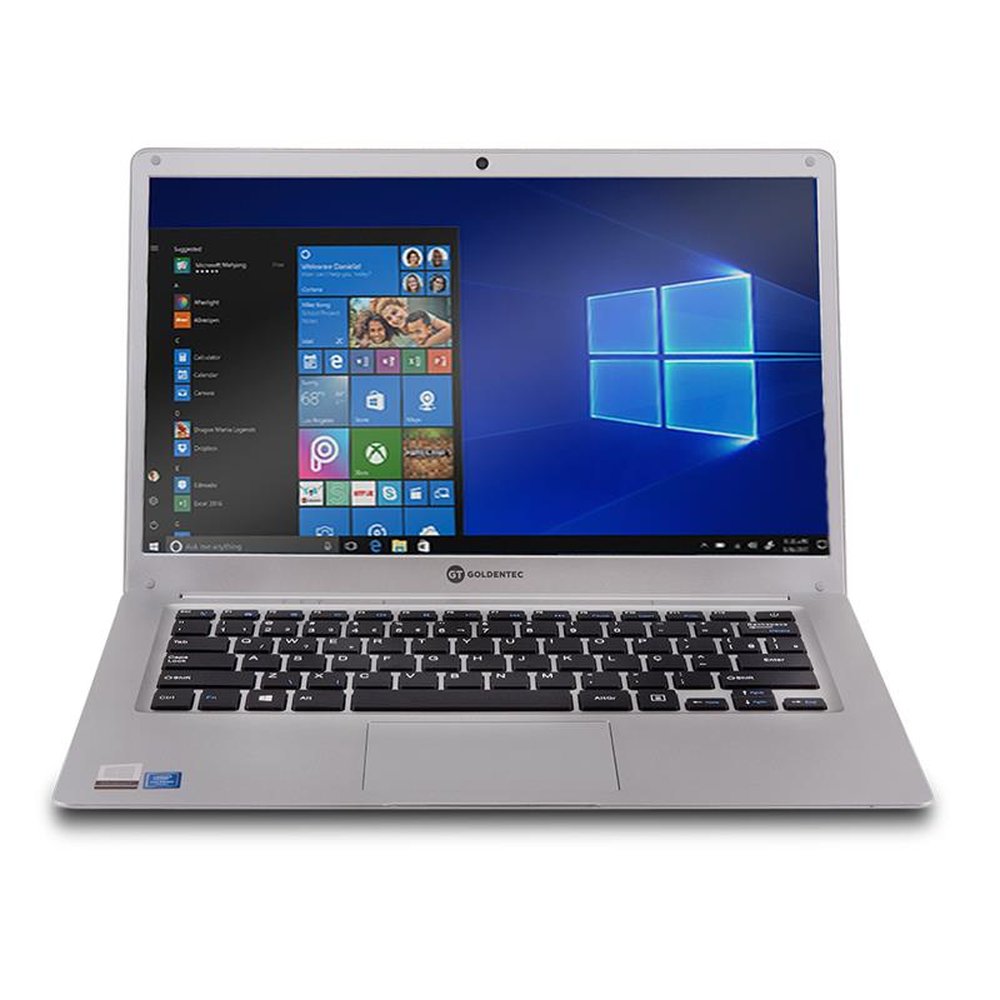 Notebook GT Silver Intel Dual-Core 4GB SSD 64GB 14" Windows 10
