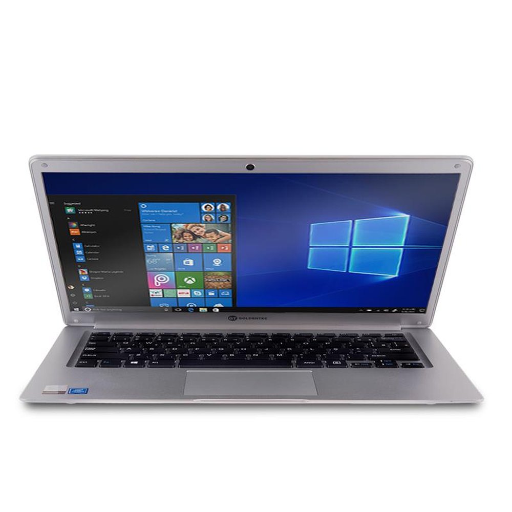 Notebook GT Silver Intel Dual-Core 4GB SSD 64GB 14" Windows 10