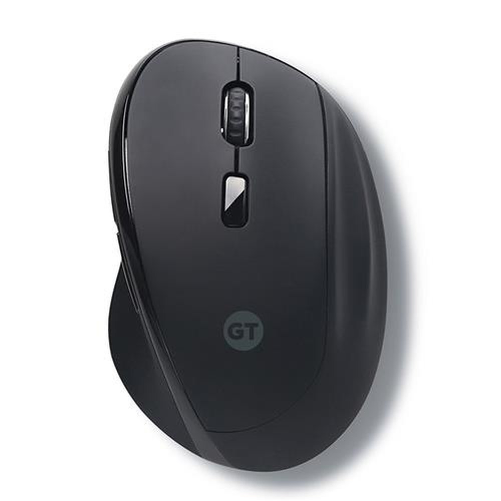 Mouse Ergonômico Sem Fio Preto | Goldentec
