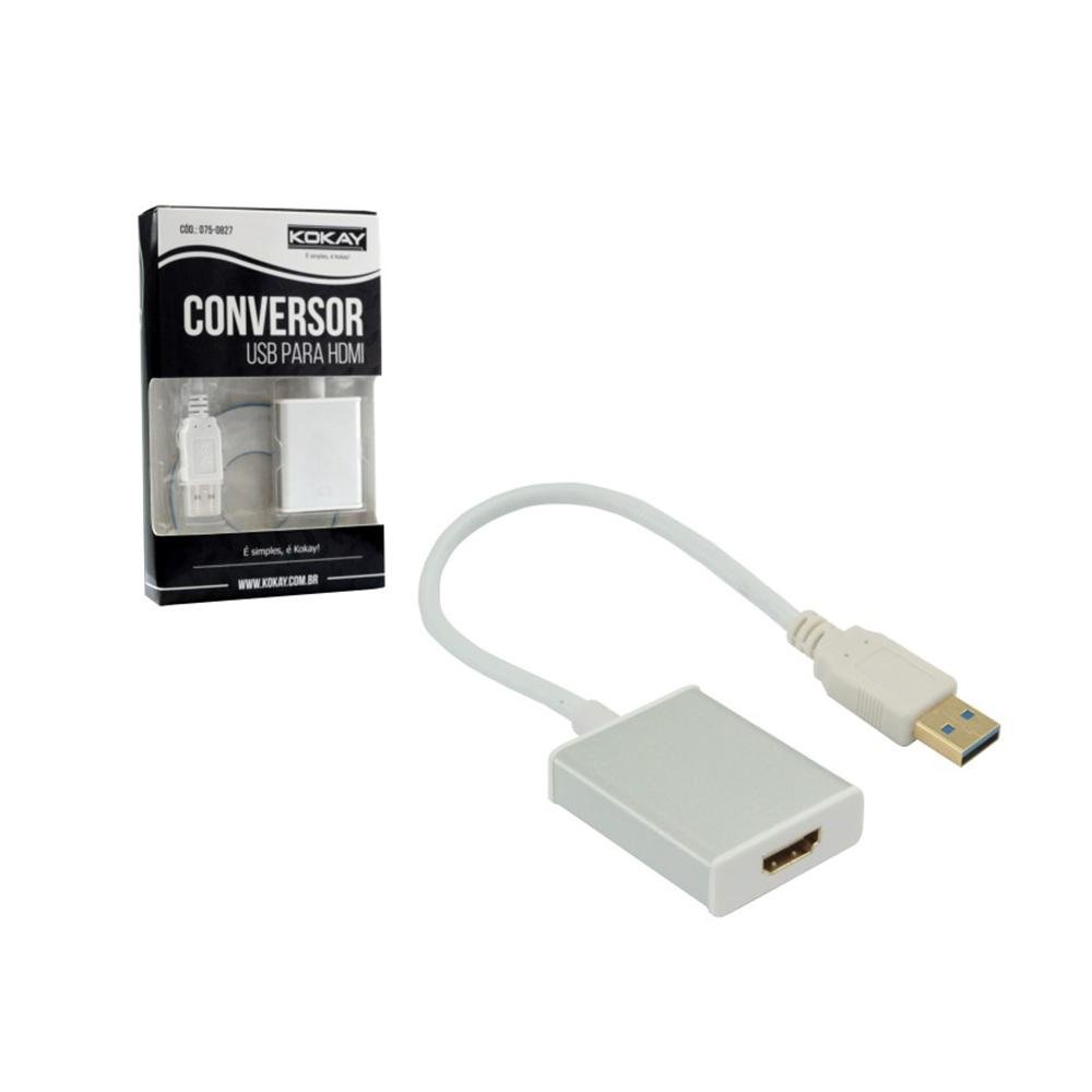 Conversor USB Para HDMI 15cm Pix
