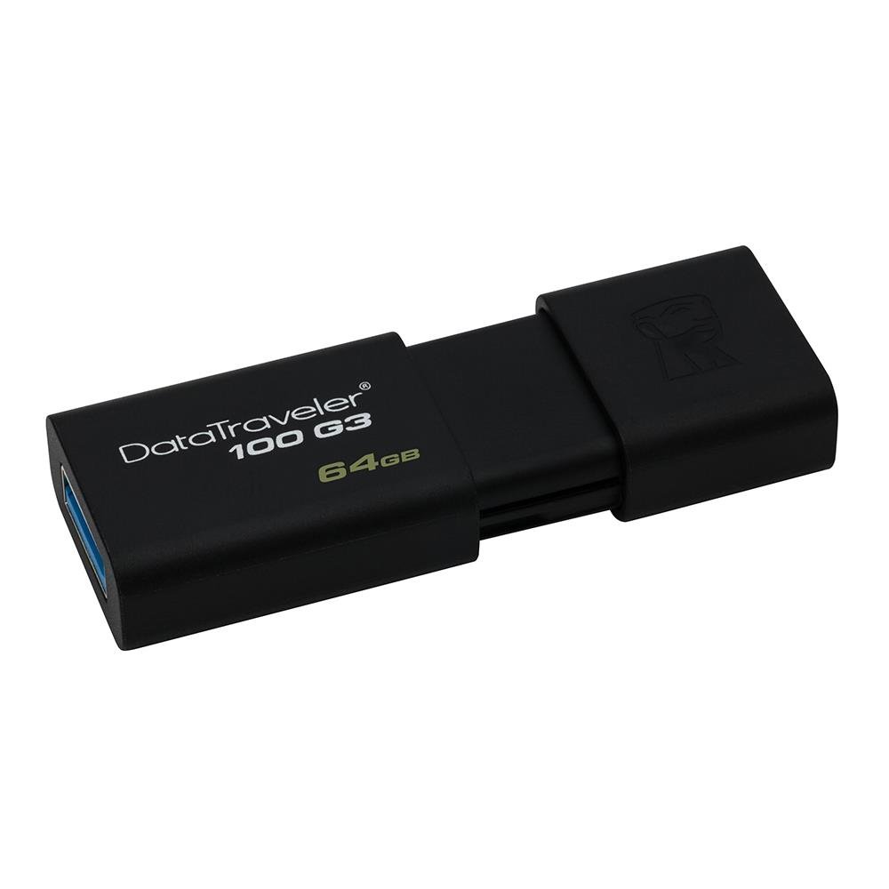 Pen drive kingston dt100g3 64gb preto