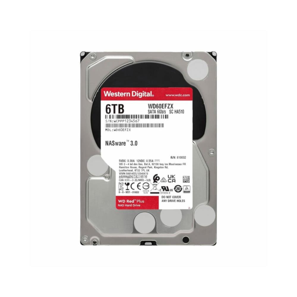 Hdd Wd Red 6 Tb Nas Para Servidor 24x7 - Wd60efax