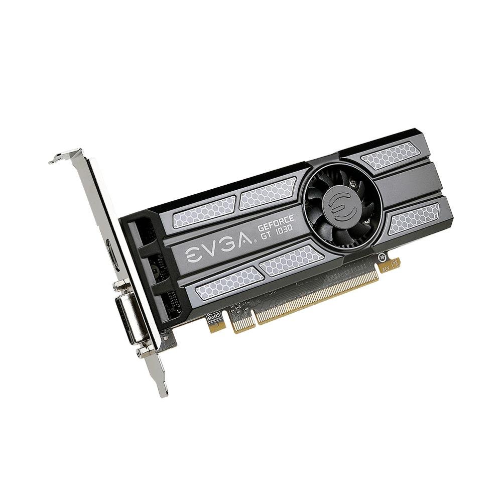 Placa De Video Evga Geforce Gt 1030 Sc 2gb/64bits Gddr5 Dvi-d+hdmi 02g-p4-6333-kr Low Profile