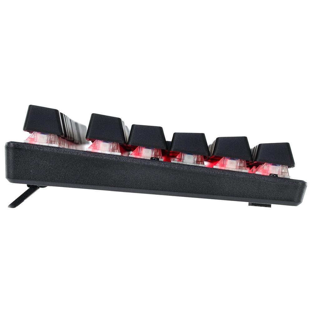 Teclado Gamer Mecanico Pcyes Outemu Blue Usb Klr Preto Led Vermelho