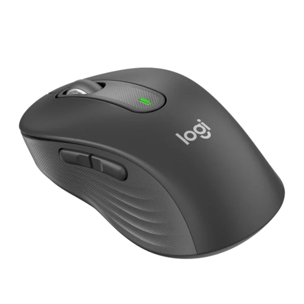 Mouse Sem Fio Logitech Signature M650 L, SmartWheel, Botoes laterais personalizaveis, SilentTouch, Bluetooth, USB, Grafite - 910-006231