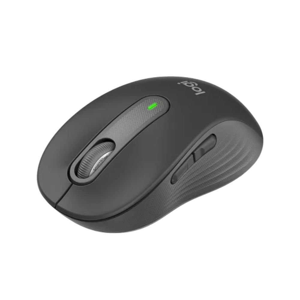 Mouse Sem Fio Logitech Signature M650 L, SmartWheel, Botoes laterais personalizaveis, SilentTouch, Bluetooth, USB, Grafite - 910-006231