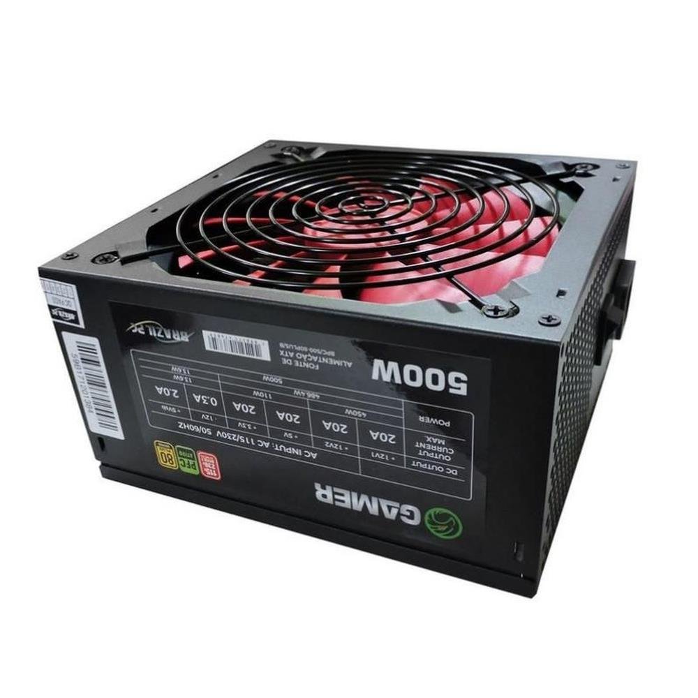Fonte De Alimentacao Brazilpc 500w 80plus Bronze Bpc/500-80plus/b