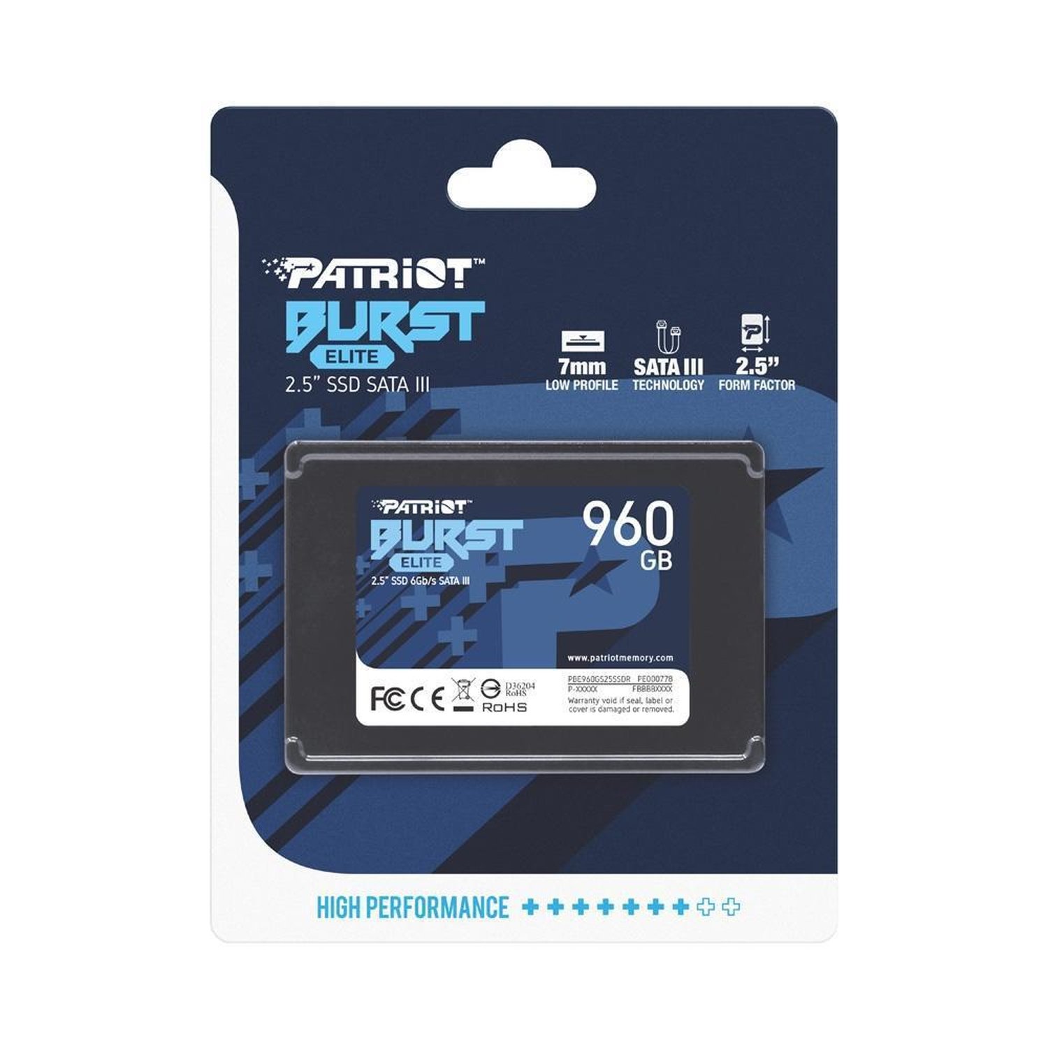 Ssd Patriot Burst Elite, 960Gb, Sata Iii, 2.5´