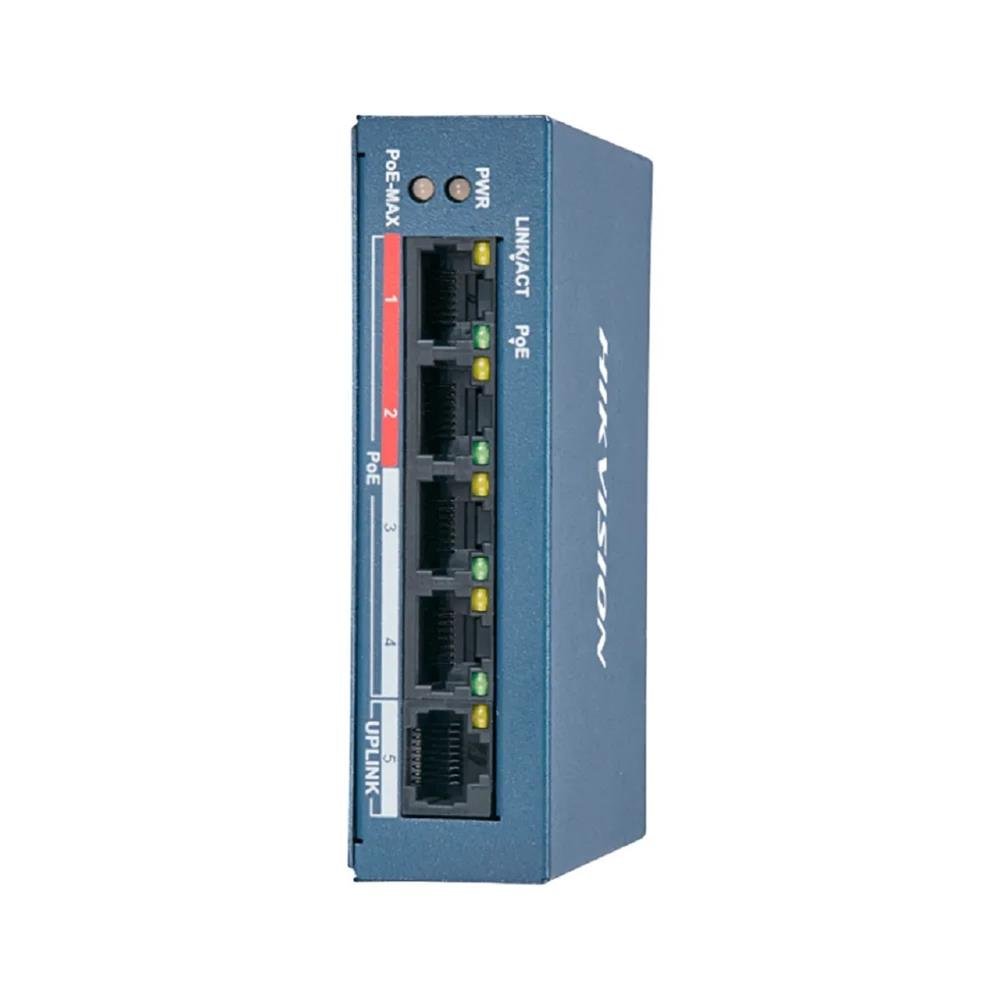 Switch HikVision 4 Portas Fast Ethernet DS-3E0105P-E/M(B)
