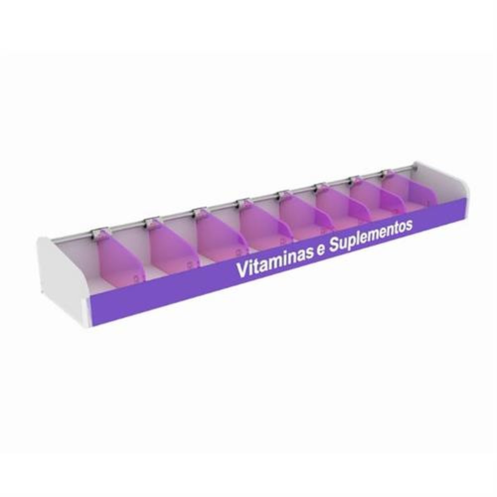 Organizador para MIP Vitaminas e Suplementos Buzattos Roxo