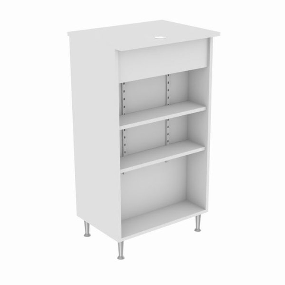 Balcão 60cm Frente Prateleira Buzattos Branco