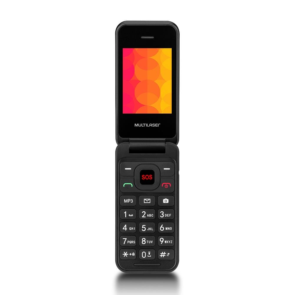 Celular Multilaser Flip Vita 3G Dual Chip Bluetooth Radio FM P9140