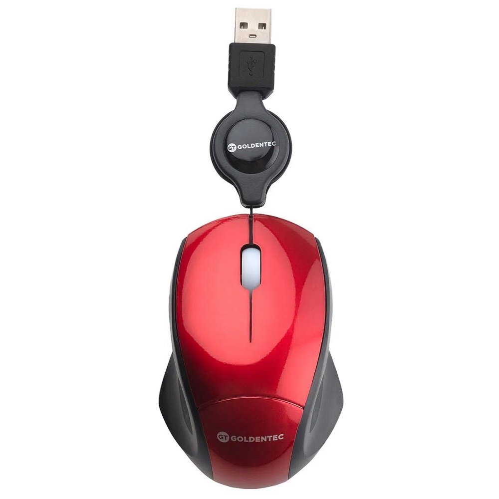 Mouse gt retratil colors vermelho