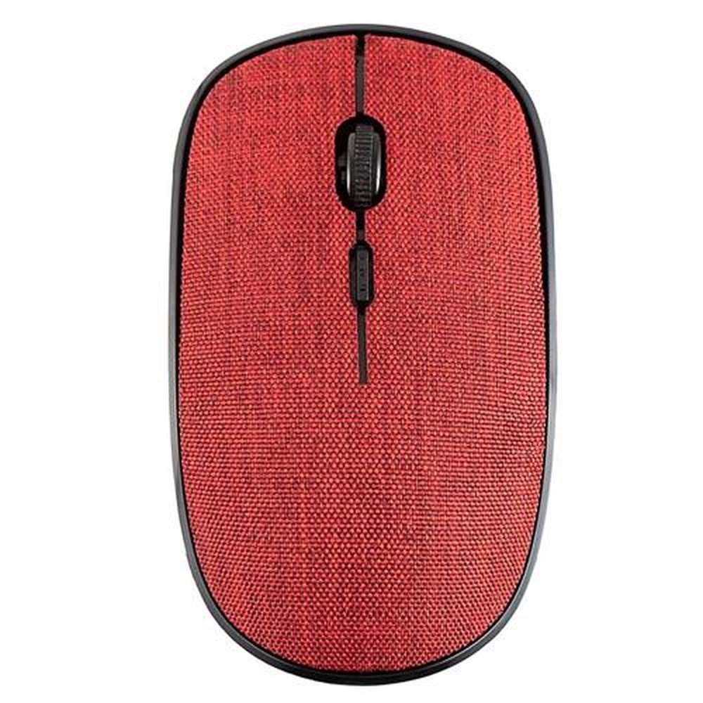 Mouse Óptico Sem Fio 1200DPI GT MO1 Tecido Vermelho | Goldentec