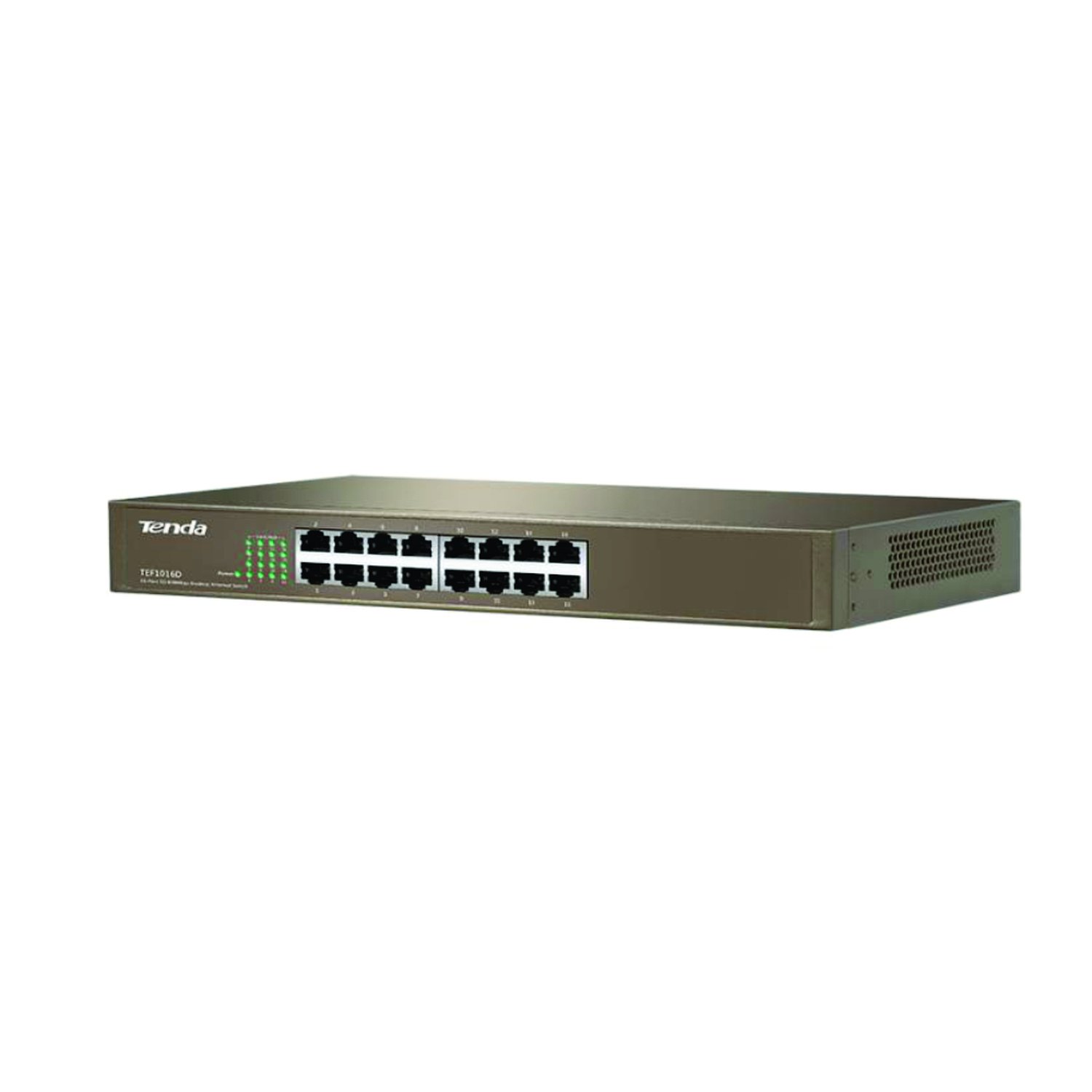 Switch 16 Portas 10/100 TEF-1016D para Rack