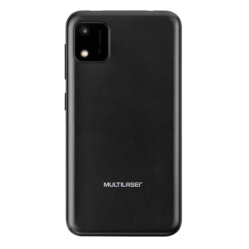 Smartphone Multilaser E Lite 2 Preto, Tela de 4" - 3G+Wi-Fi, Android 10, Câm. Tras. de 2MP e Frontal de 2MP, 1GB RAM, 32GB