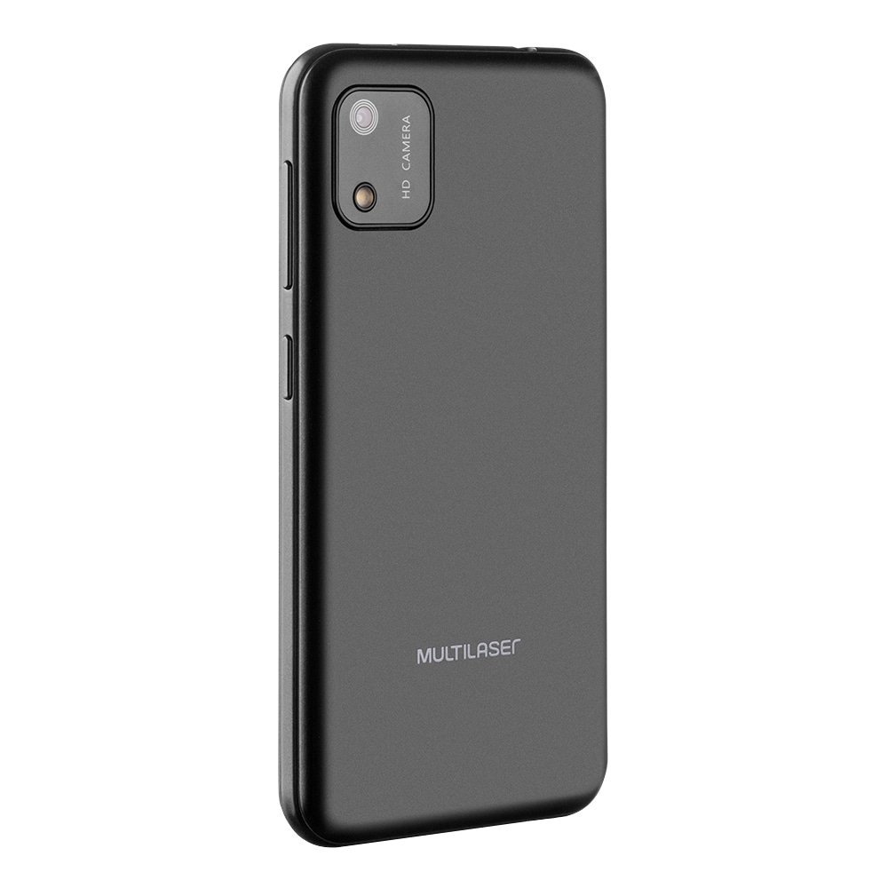 Smartphone Multilaser E Lite 2 Preto, Tela de 4" - 3G+Wi-Fi, Android 10, Câm. Tras. de 2MP e Frontal de 2MP, 1GB RAM, 32GB