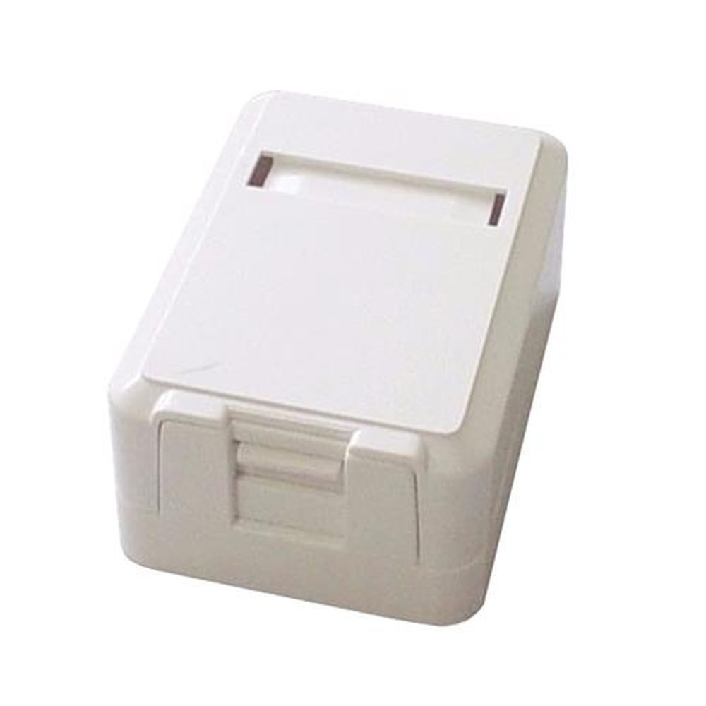 Caixa Sobrepor Para Conector Femea 1 Keystone - Modelo Cat5e Cat6 - Mucx0010 - Multitoc