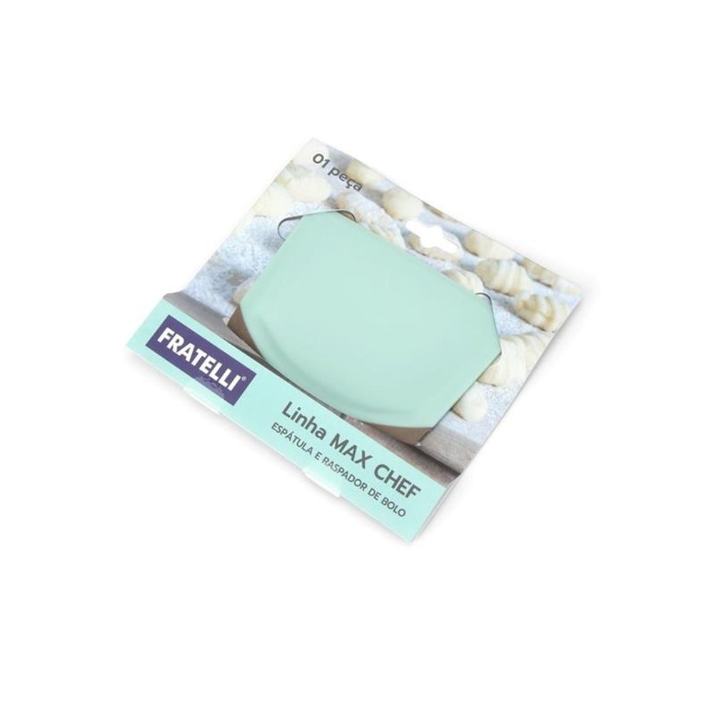Espátula e Raspador de Bolo Plástico e Silicone Max Chef Cores Sortidas Fratelli