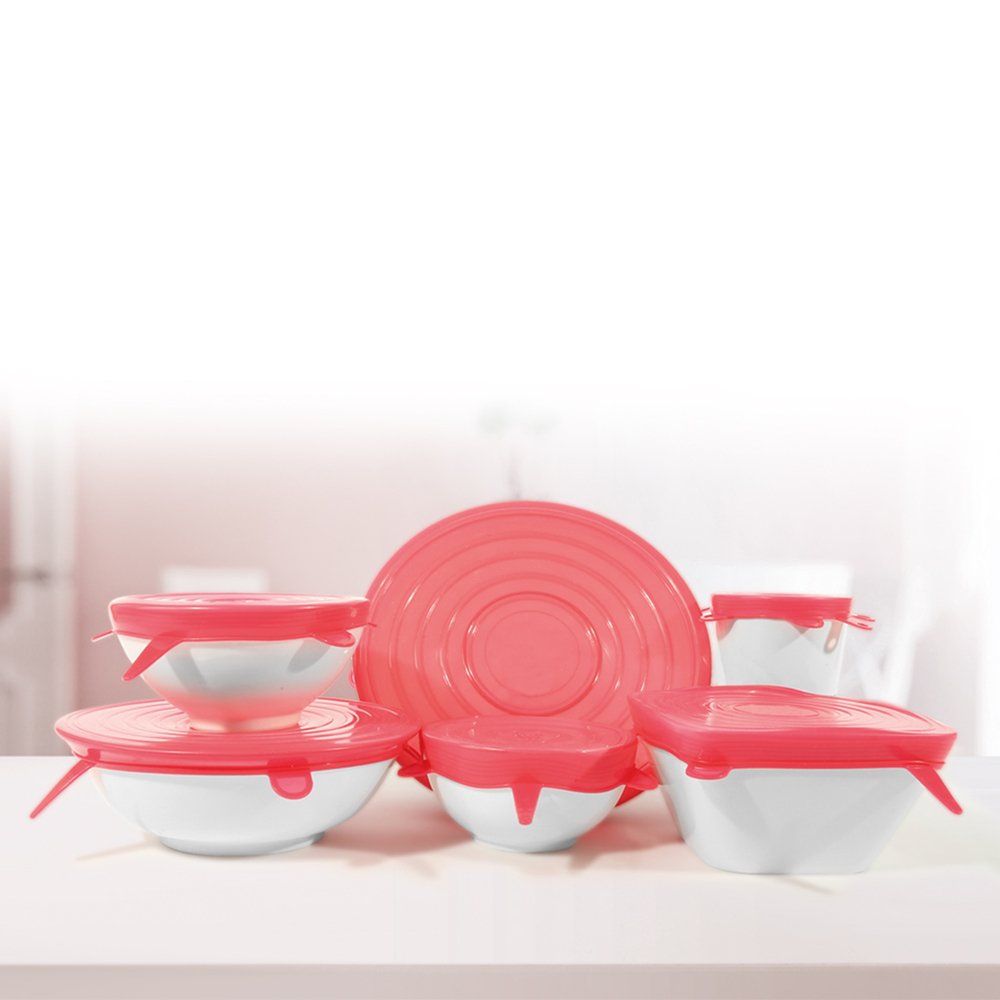 Jogo Com 6 Tampas De Silicone Cores Sortidas Yazi