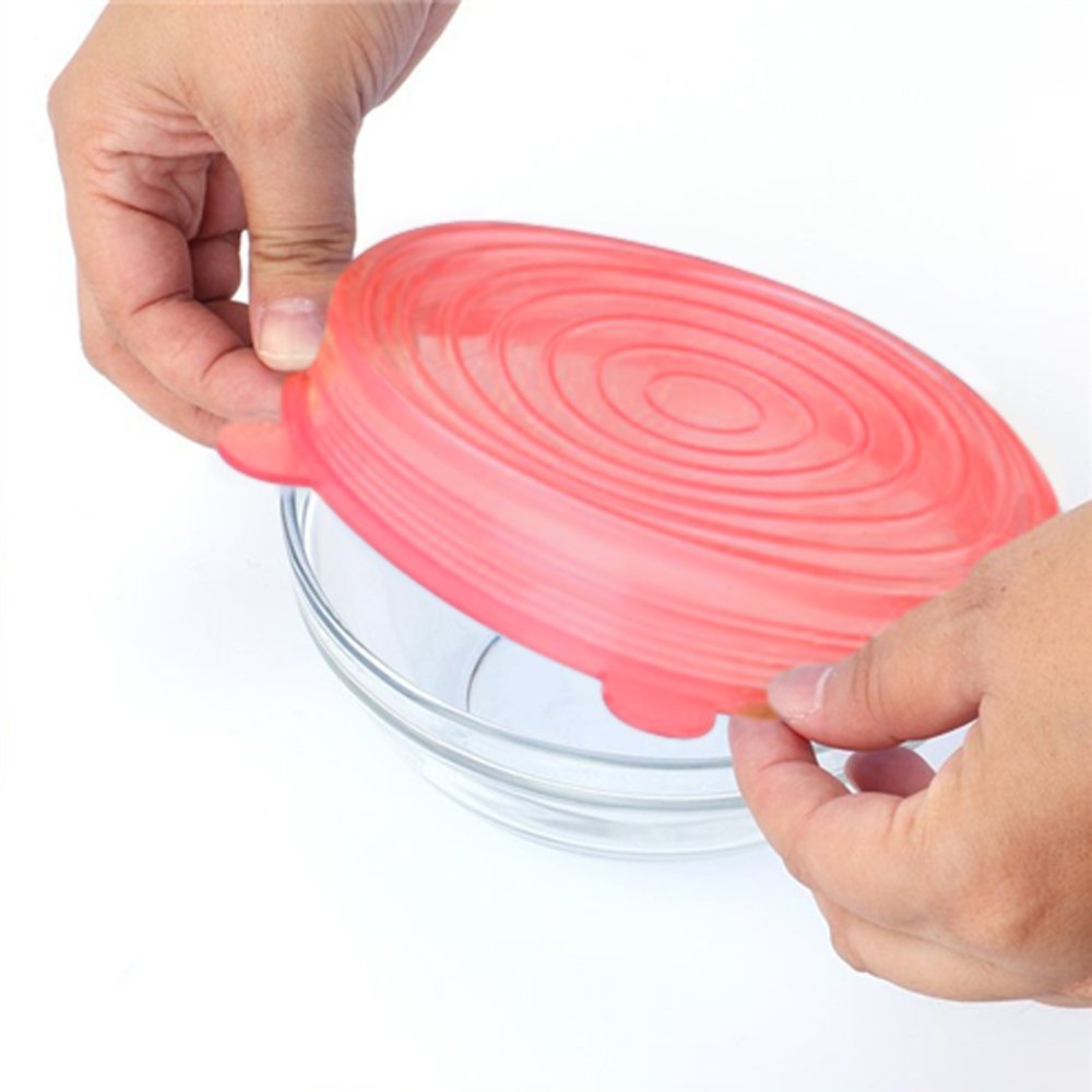 Jogo Com 6 Tampas De Silicone Cores Sortidas Yazi