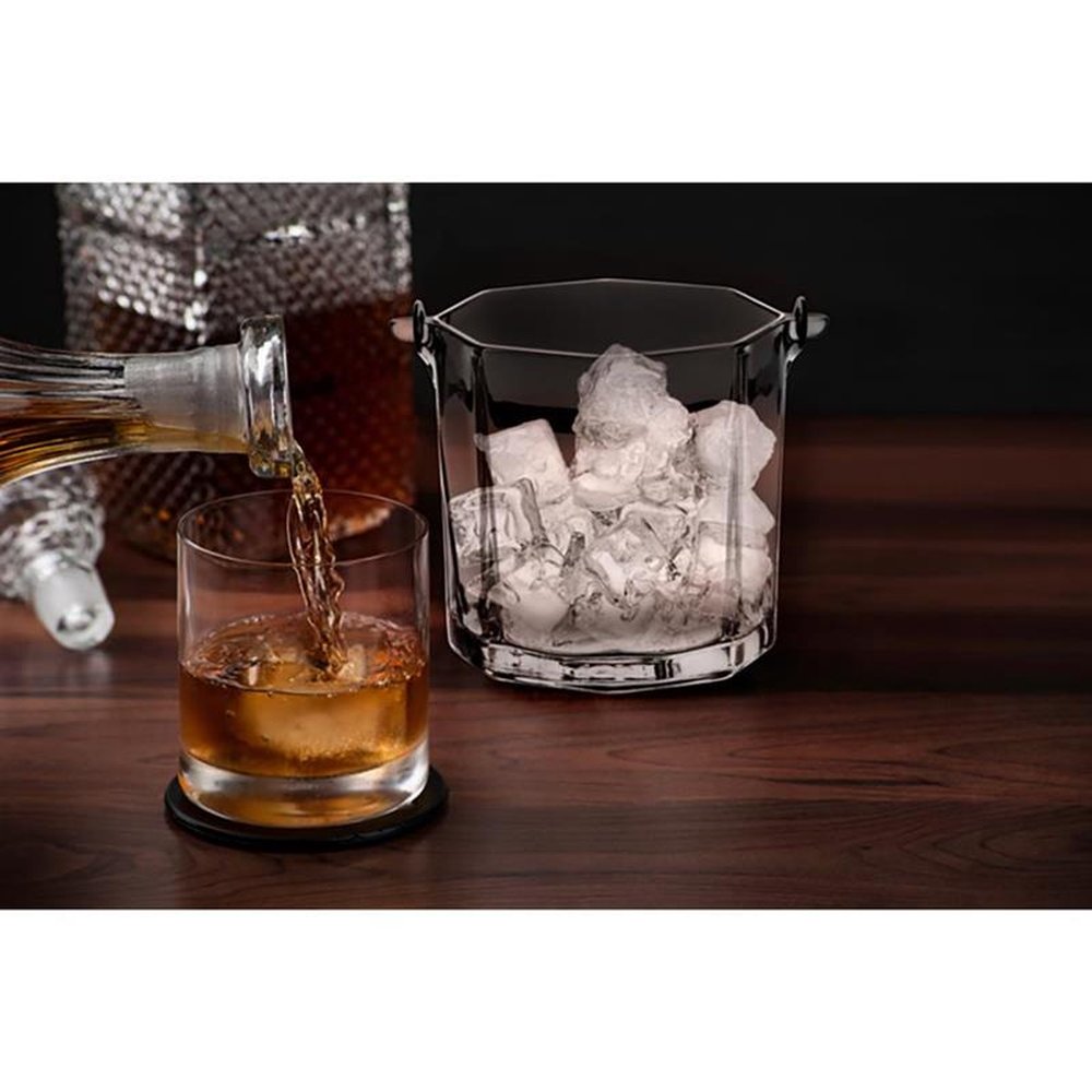 Conjunto Balde de Gelo com 2 Copos em Vidro Up Home - UD272