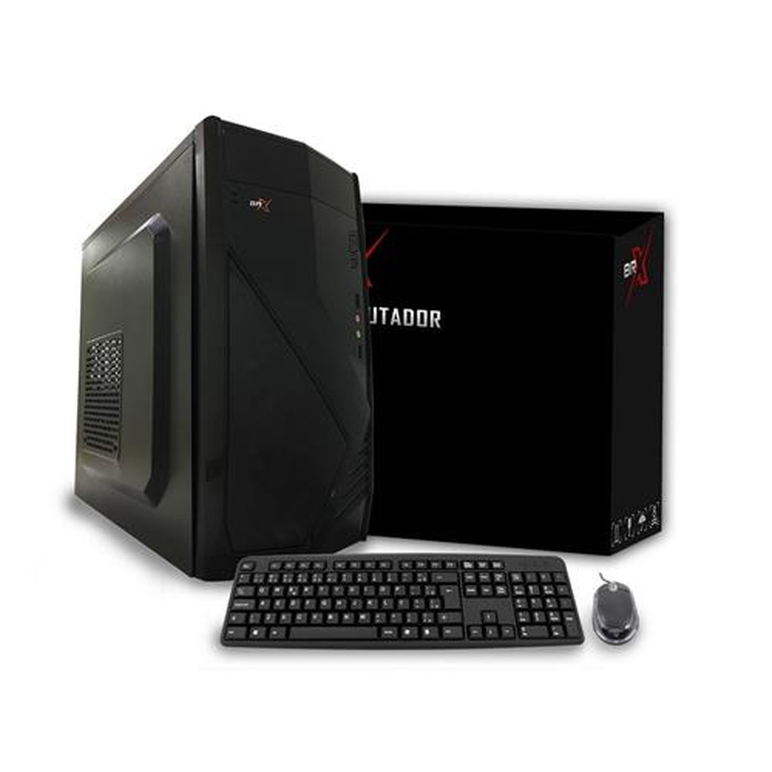 Computador Desktop Intel Dual Core 4GB 120GB SSD Linux + Teclado e Mouse - BRX