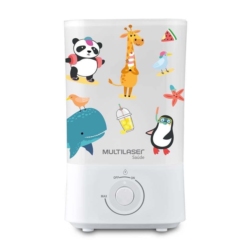 Umidificador de Ar Ultrassonico - 4 Litros - Multilaser Saude - HC374