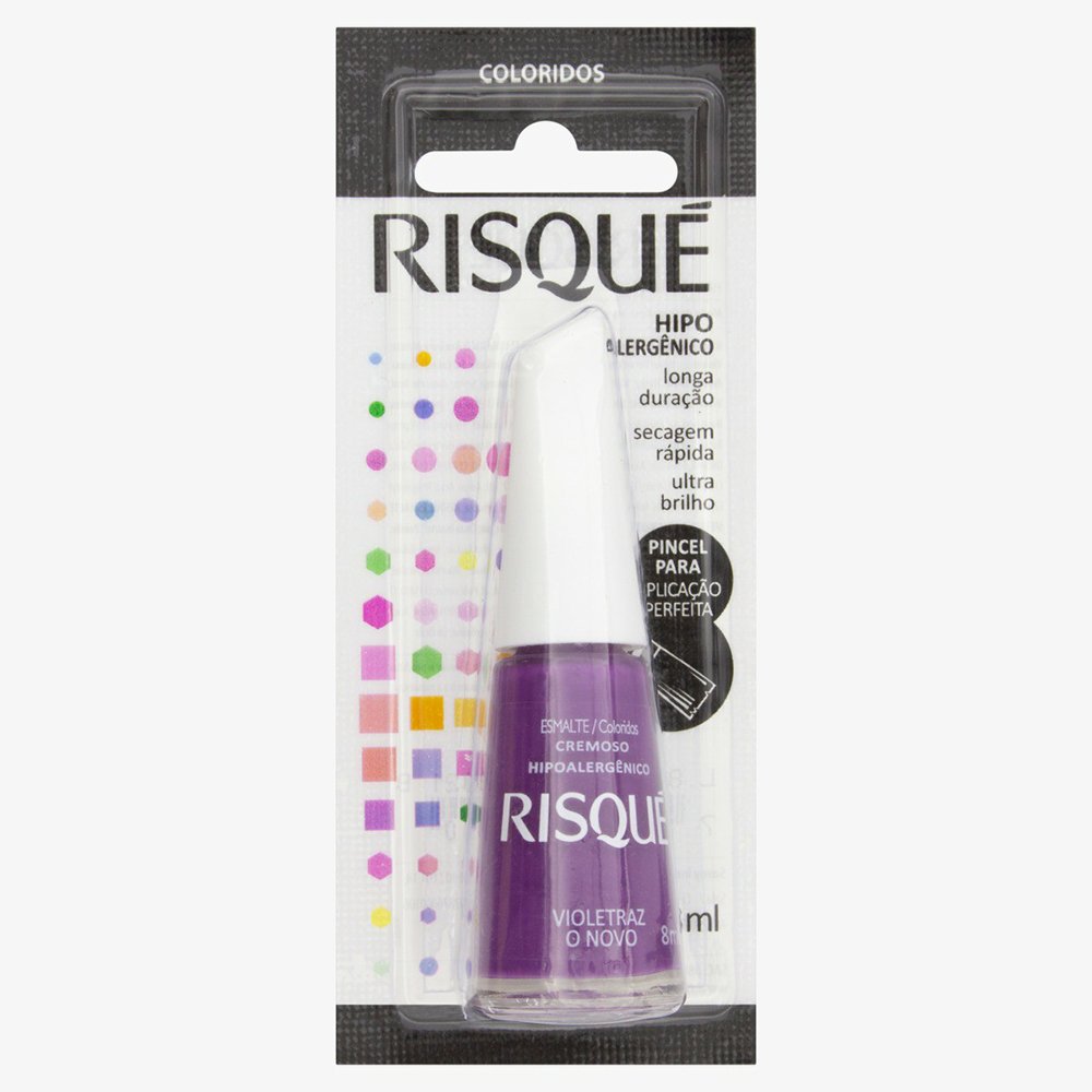Esmalte Risque Cremoso Violetraz O Novo Bl