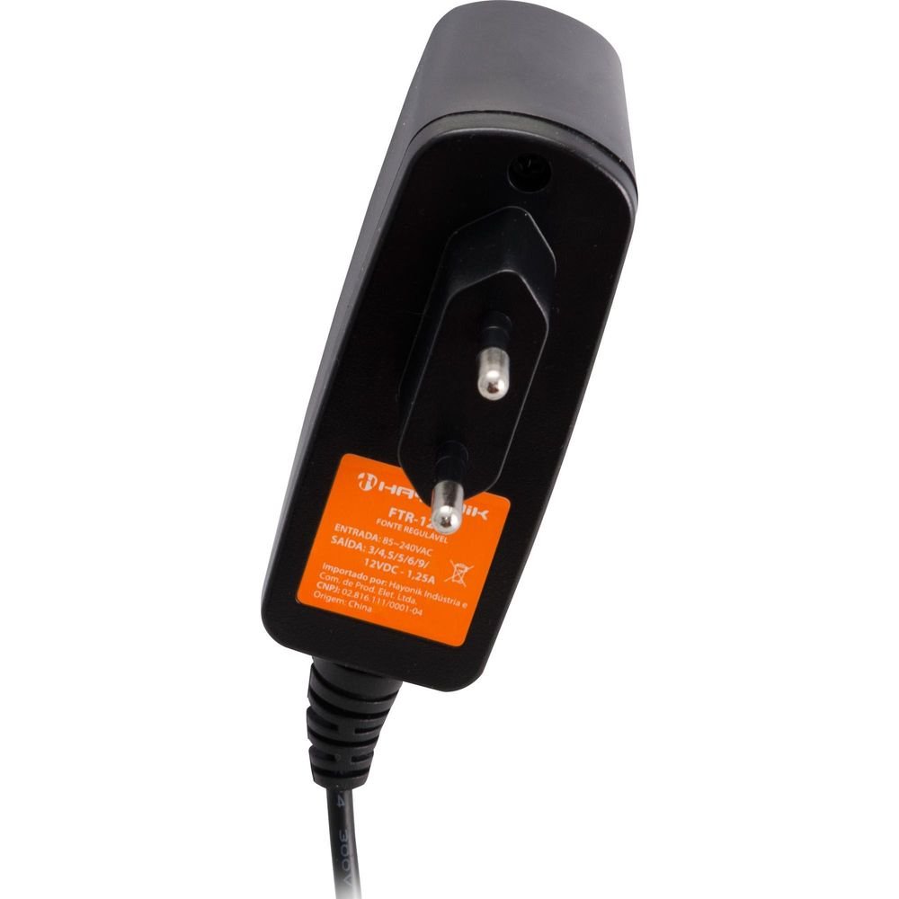 Fonte Ajustavel 1A Ajustável FTR125 Bivolt HAYONIK