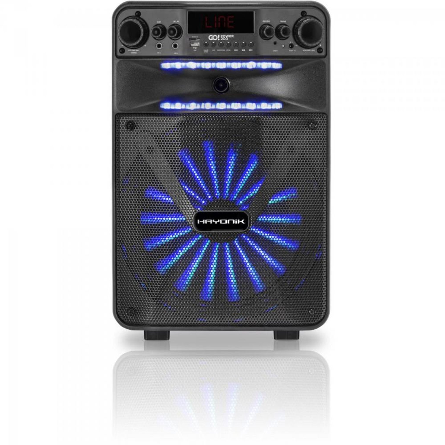 Caixa Multiuso Portátil Bluetooth/MicroSd/Usb/Fm 100w Go!Power 200 Hayonik