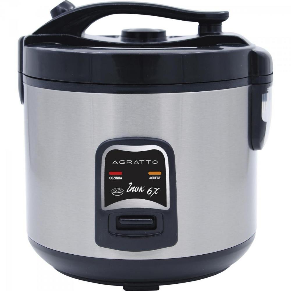 Panela de Arroz Agratto PA6X 400W Inox 220v Un.Venda: PC/1
