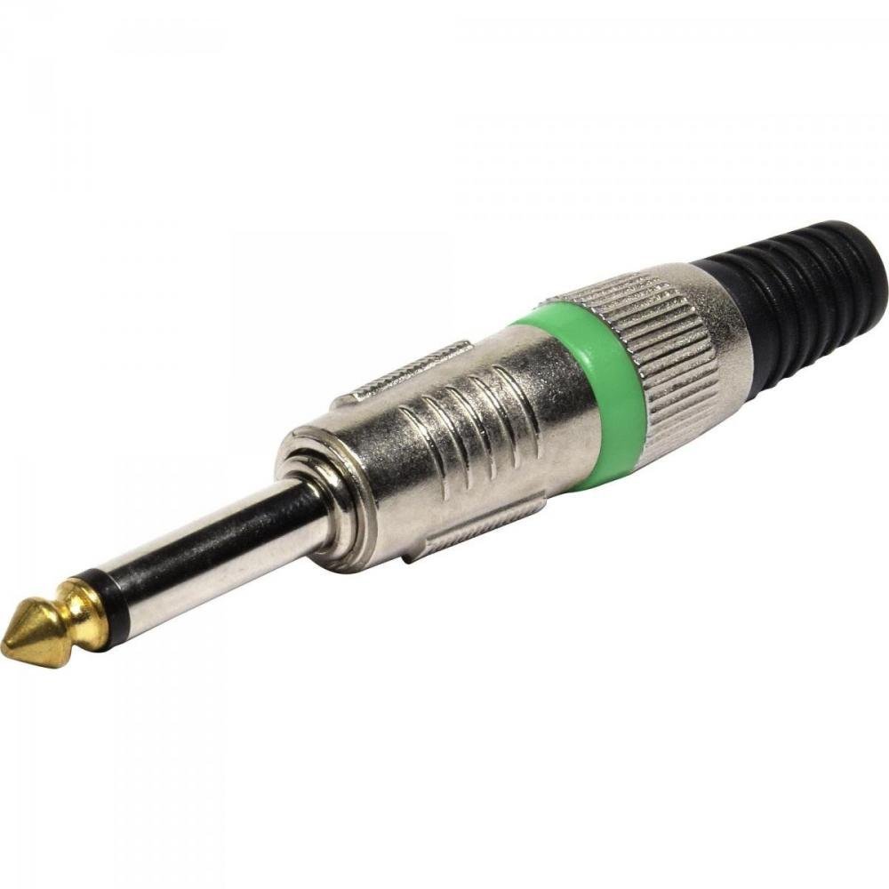 Plug P10 Mono Metal Ponta Gold Vd Storm